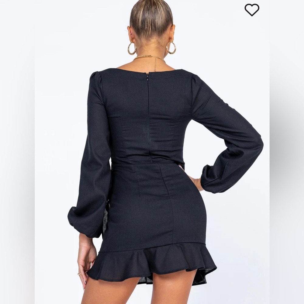 Princess Polly Ribbed Ruched Mini Dress NWOT - Picture 2 of 8